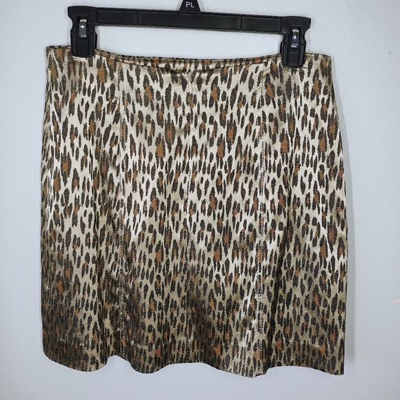 Alberto Makali X Cache Y2K Leopard Print Mini Skirt Streetwear 90s Edgy Size 8 - Picture 2 of 9